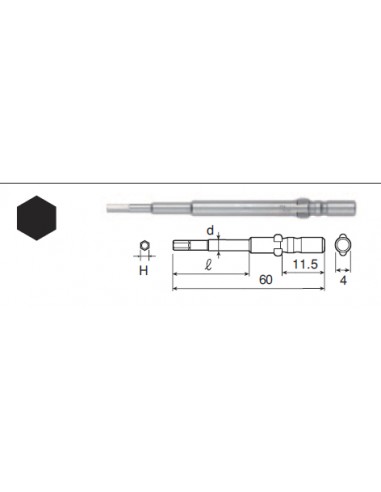 H Bits for Precision Screw for HIOS
