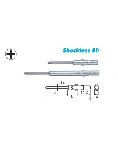 PH Shockless Bit for Precision Screw...