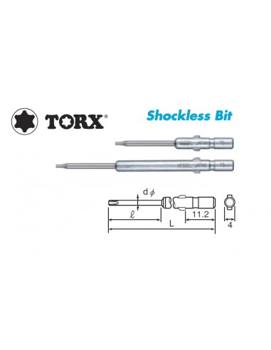 T TORX Shockless Bit for Precision...
