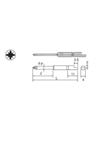 PZ Bits for Precision Screw for DELVO...
