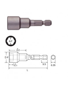 A/F SOCKET BITS, Nut Setters