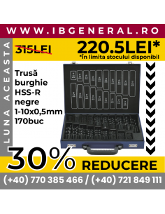 Set 170 Burghie HSS-R Negre...